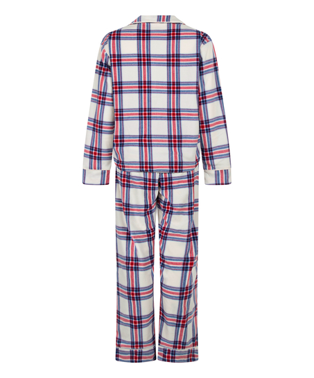 Pyjamassett i polarfleece, Hvit