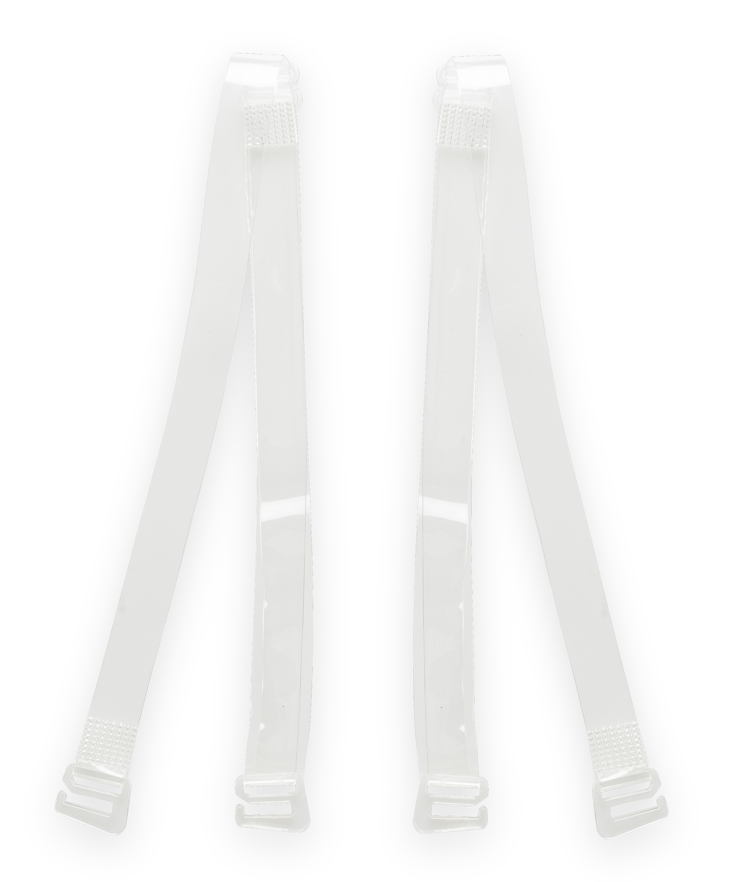 Gjennomsiktige BH-stropper for A til D-skåler, Hvit, main