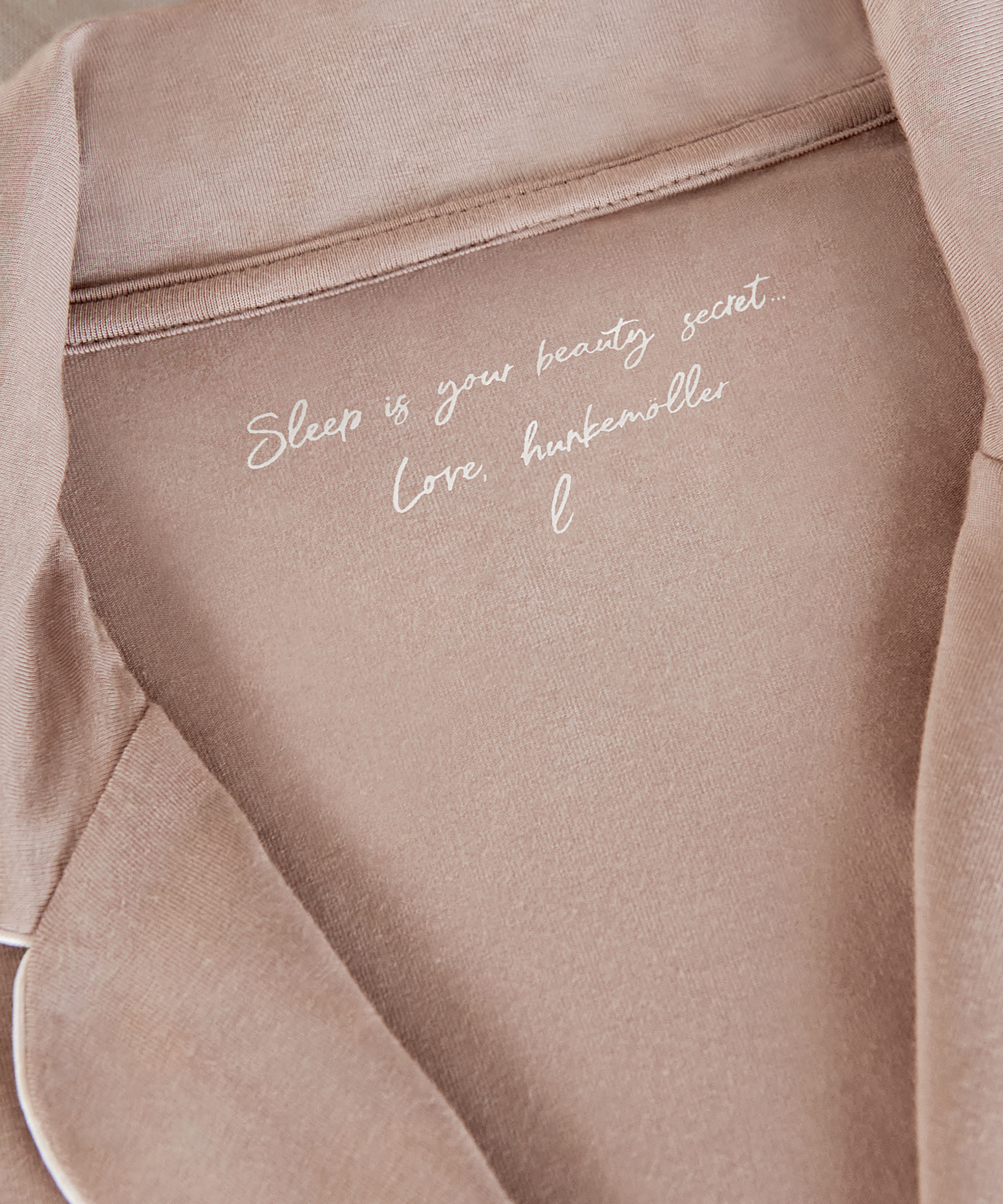 Essential langermet jakke i jerseystoff, Beige, main