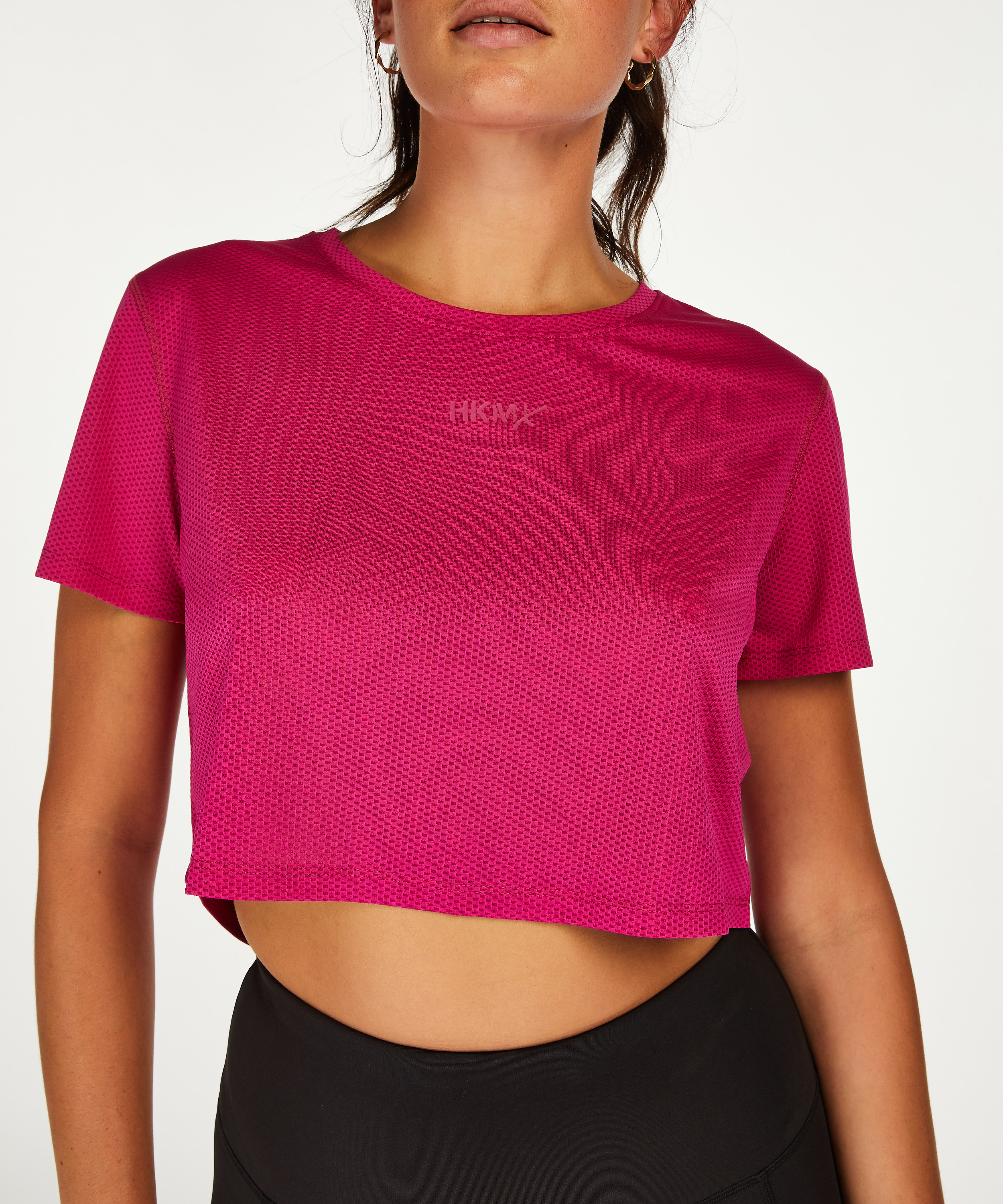 HKMX Crop-topp Mesh, Rosa, main