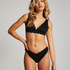 Scallop triangle bikinitopp, Svart