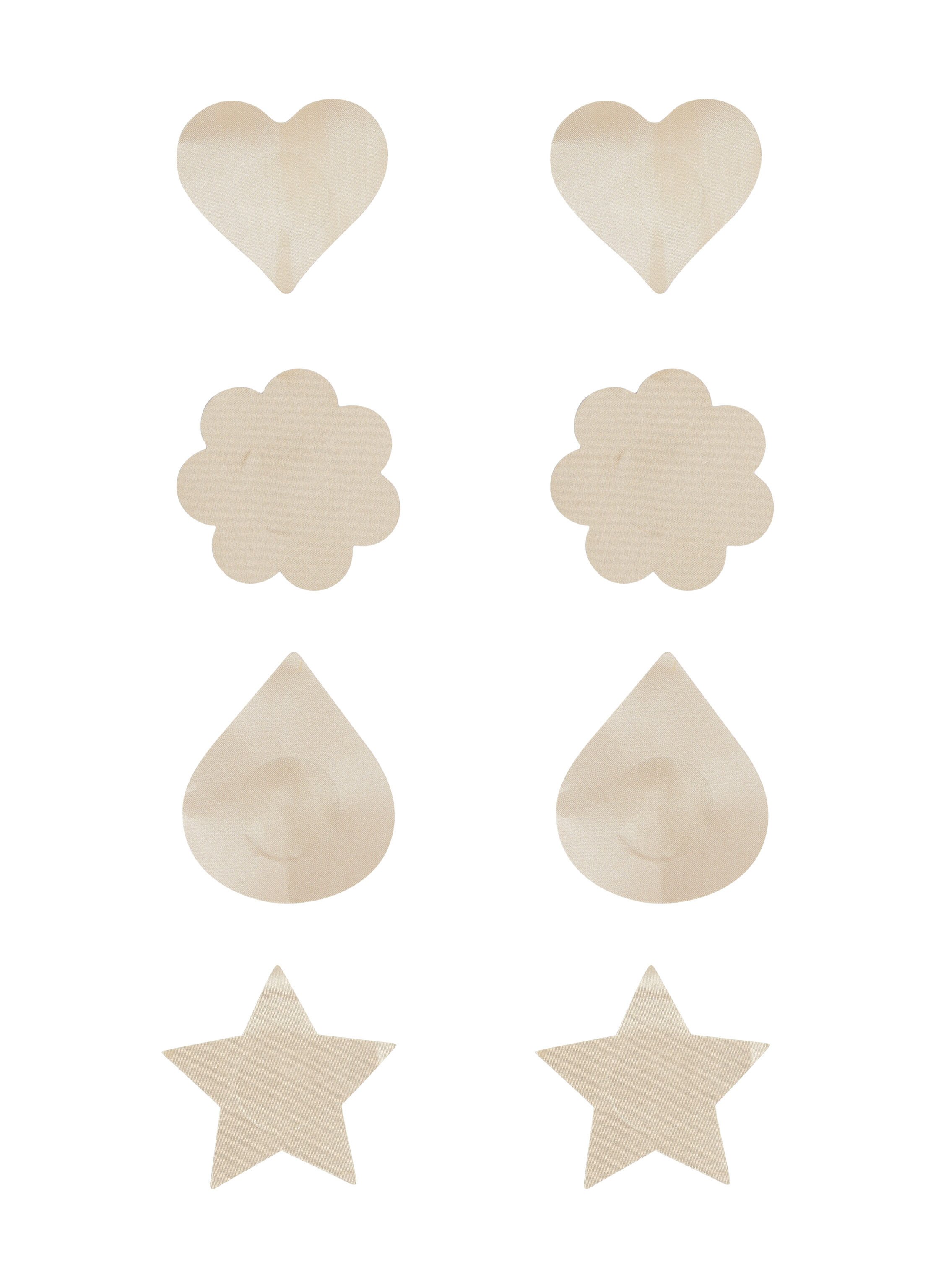 4-pakning Nipple Covers, Beige