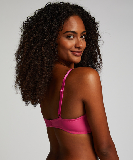 Vattert bh med b&oslash;yle Plunge, Rosa