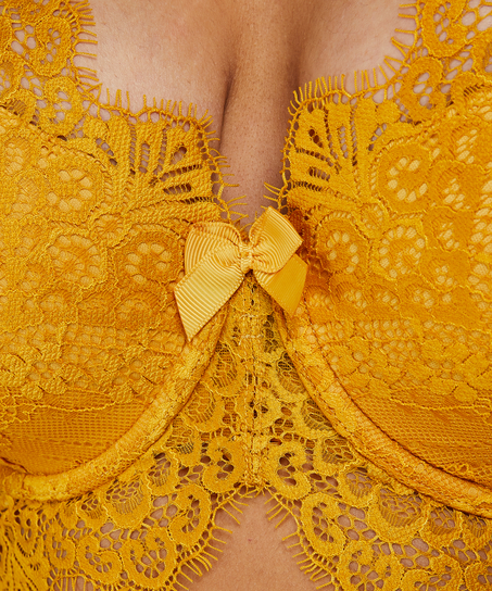 Vattert bh med b&oslash;yle longline Marilee, Gul