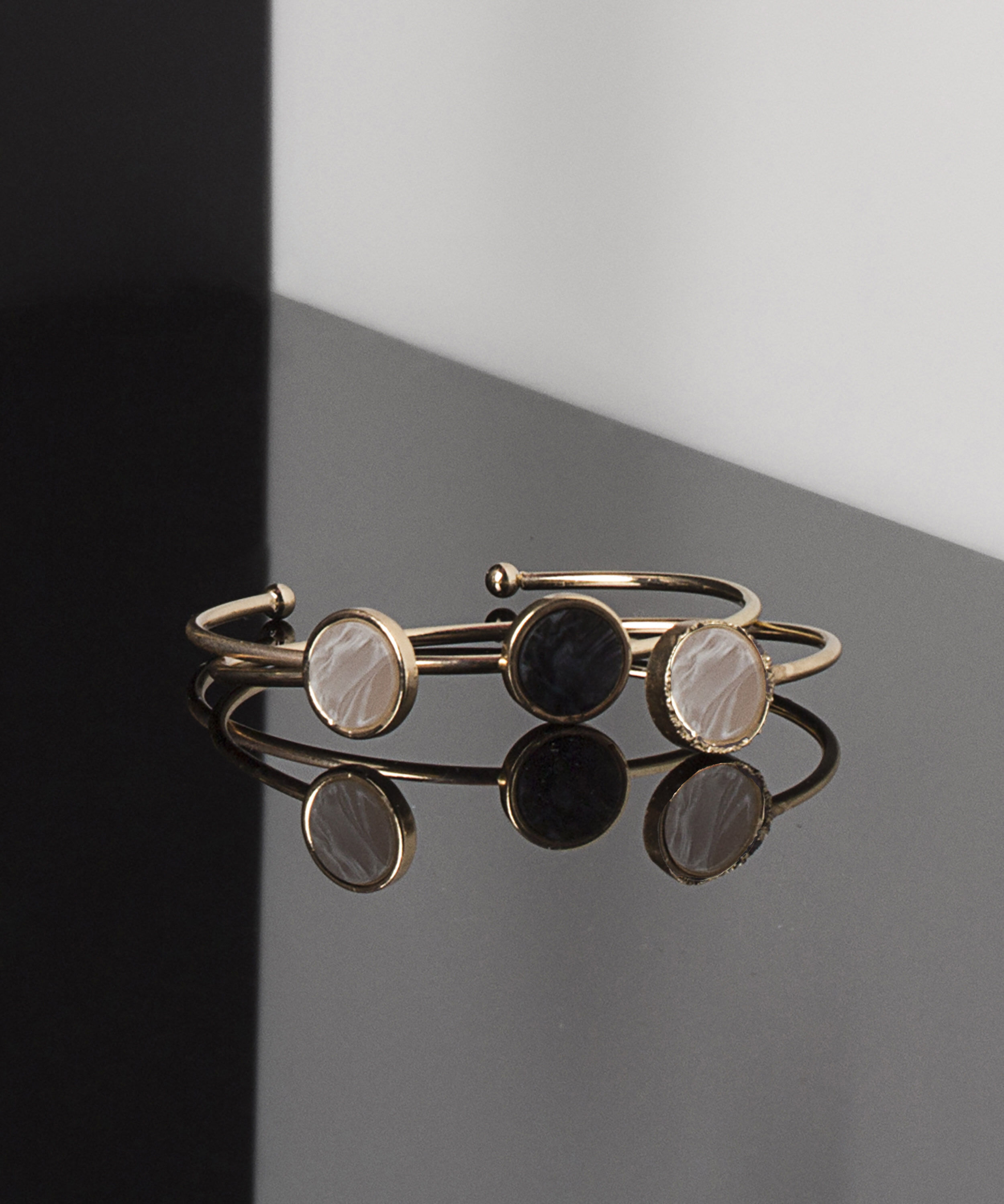 Stone Bracelet Set, Gul