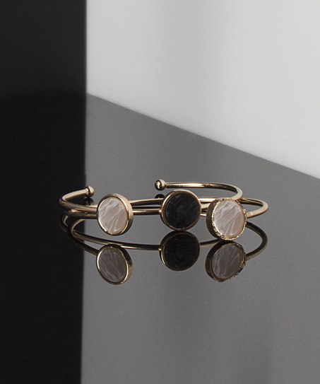 Stone Bracelet Set, Gul