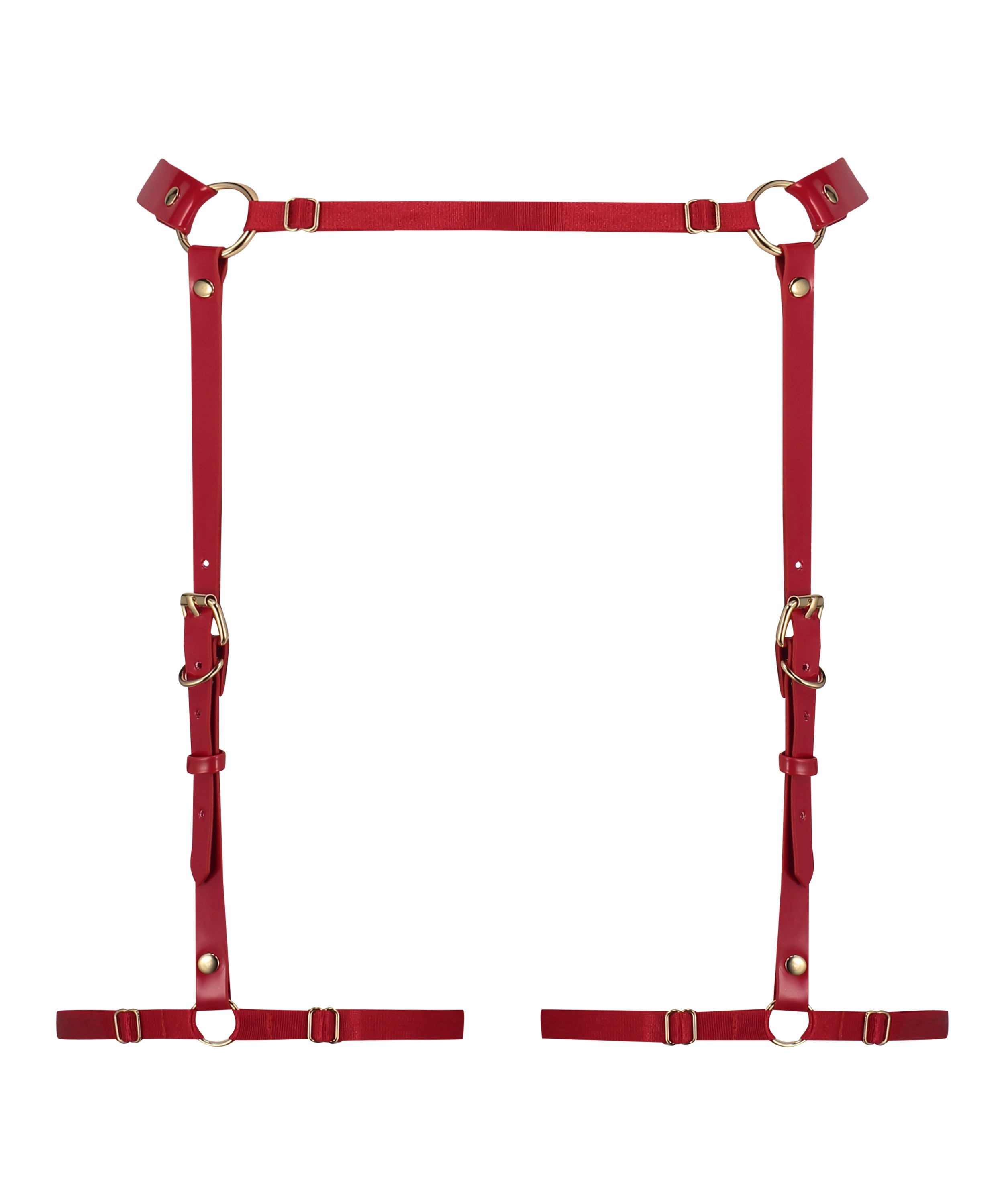 Private Sele i imitert skinn, Rød, main