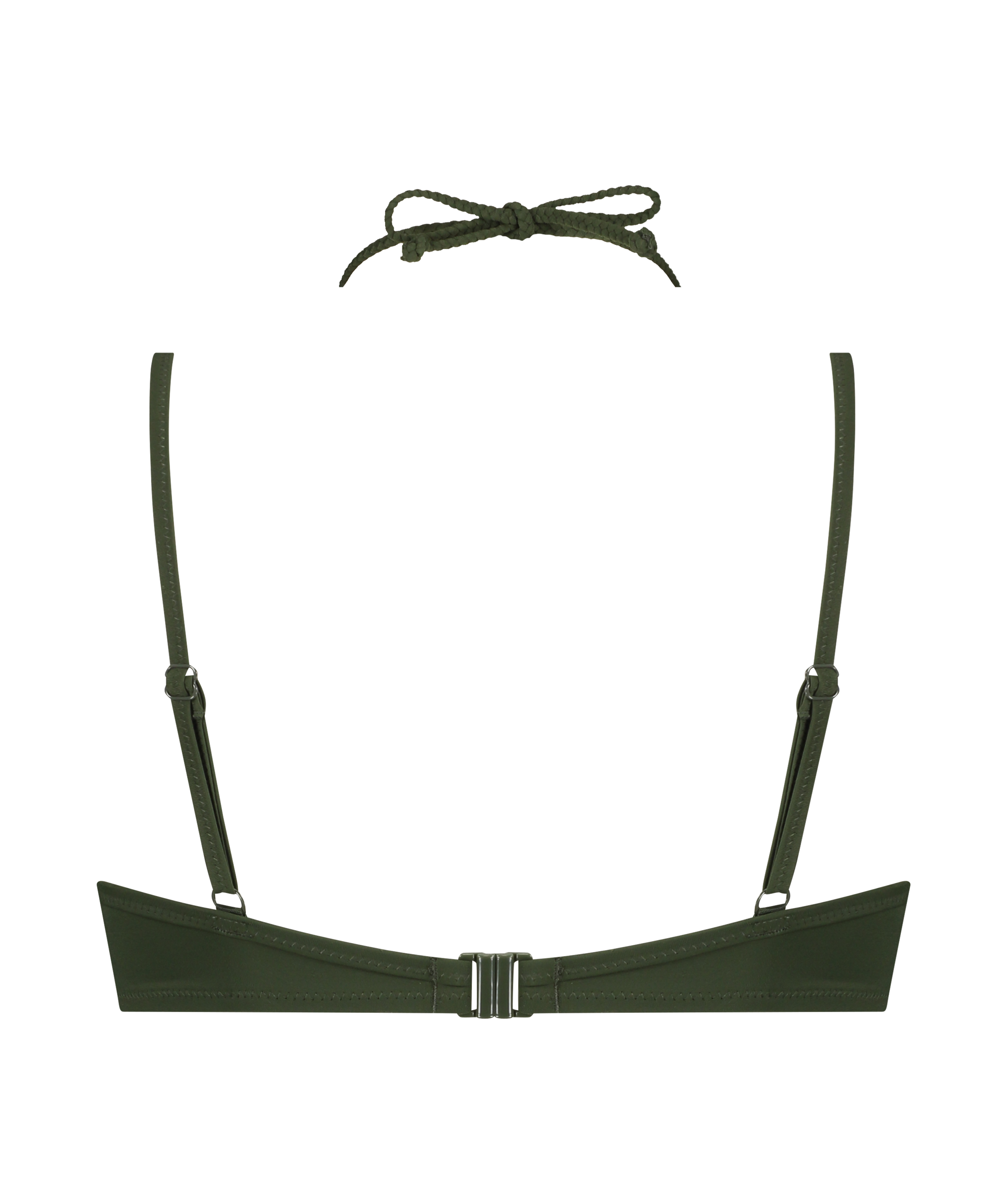 Luxe polstret bikinitopp med spiler, Gr&oslash;nn, main