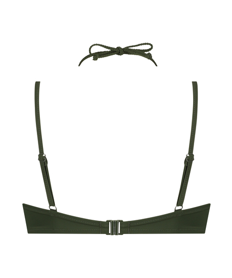 Luxe polstret bikinitopp med spiler, Gr&oslash;nn