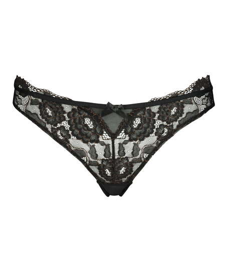 Chloe brasiliansk truse med h&oslash;y skj&aelig;ring, Svart