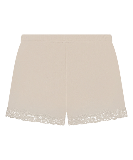 Shorts i blondevelur, Beige