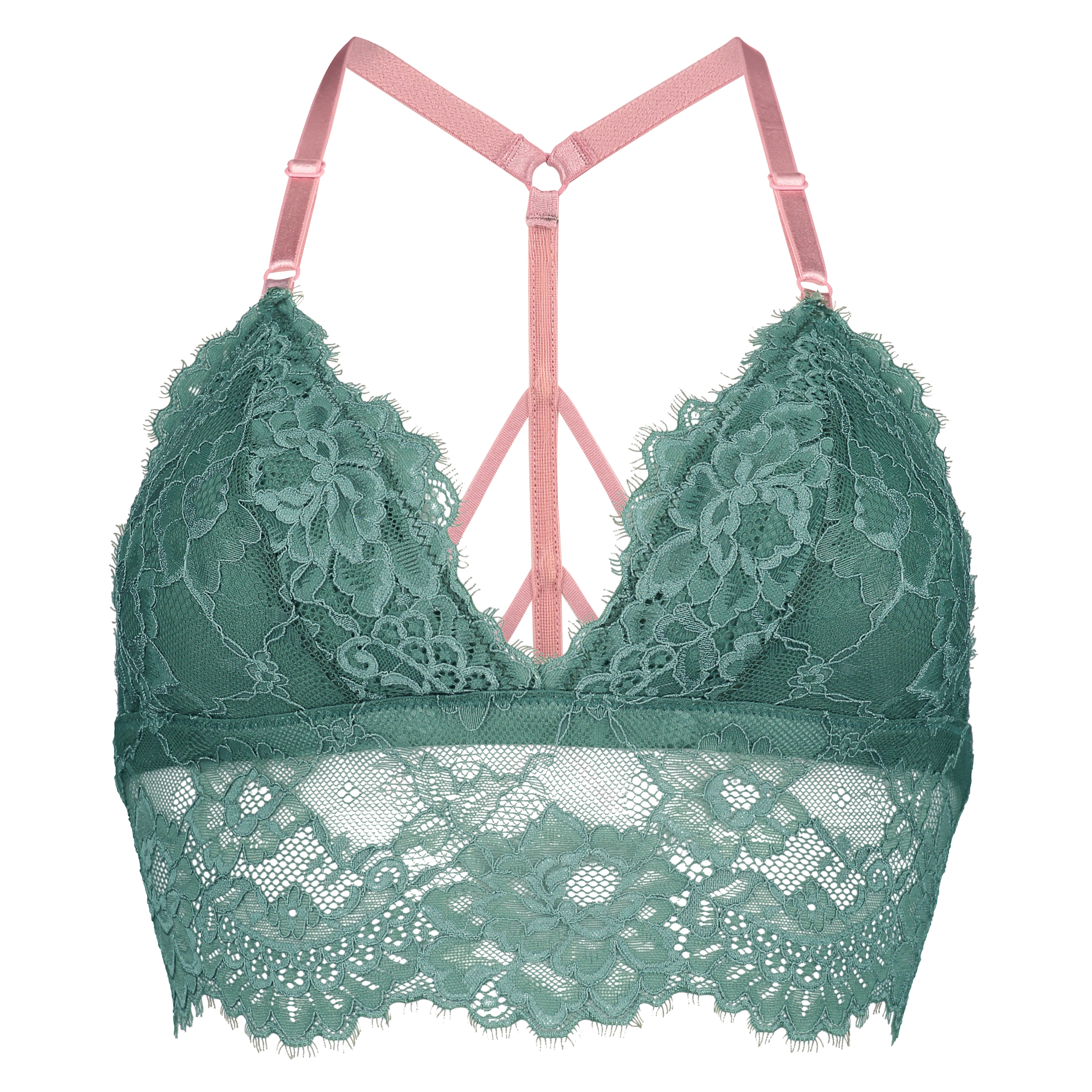 Illuna triangle bralette, Gr&oslash;nn, main