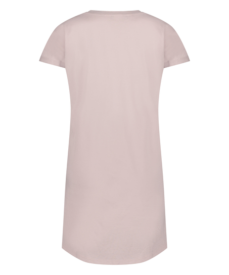 Nattskjorte med rund hals, Lilla