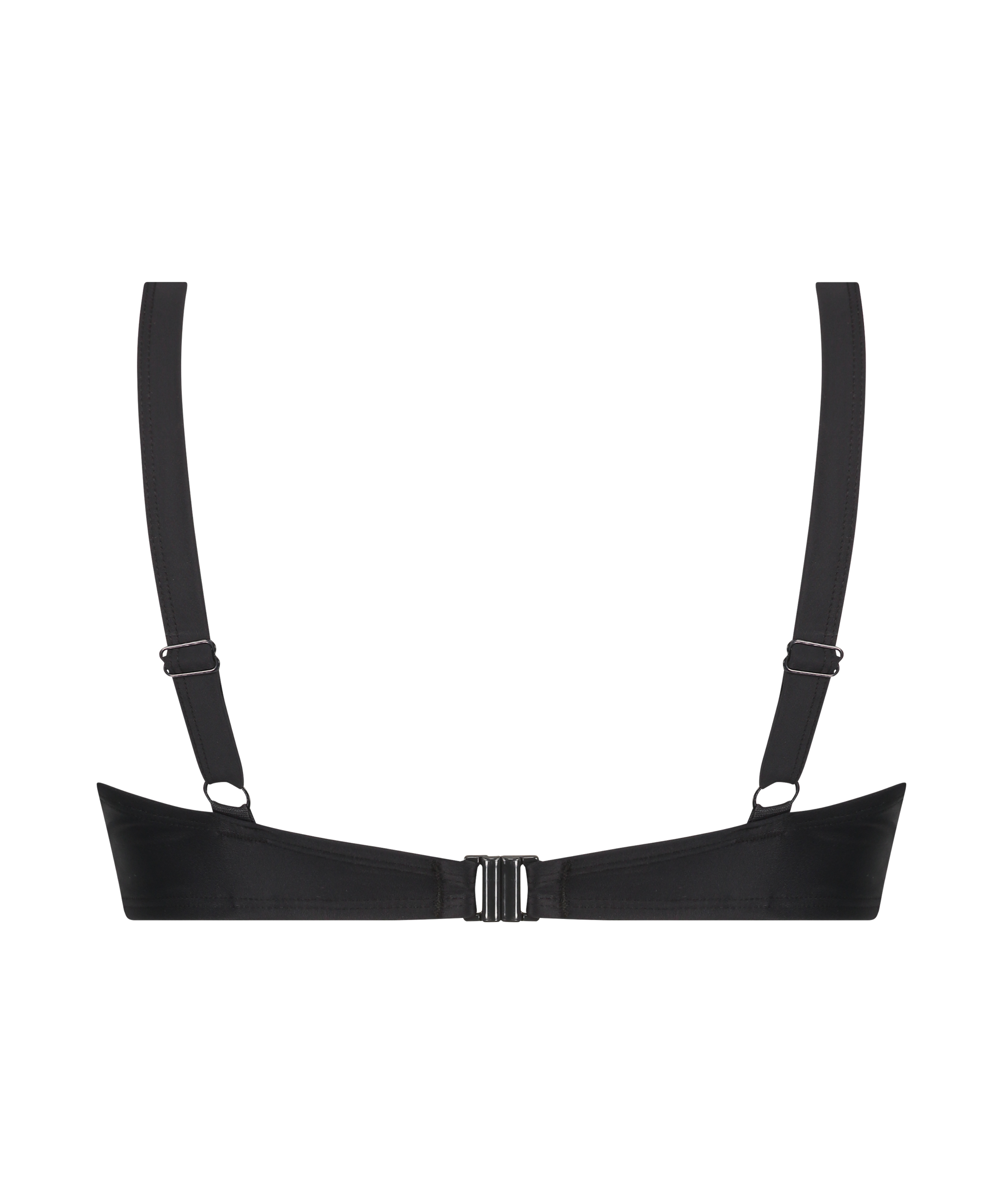 Luxe upolstret bikinitopp med spiler, Svart, main