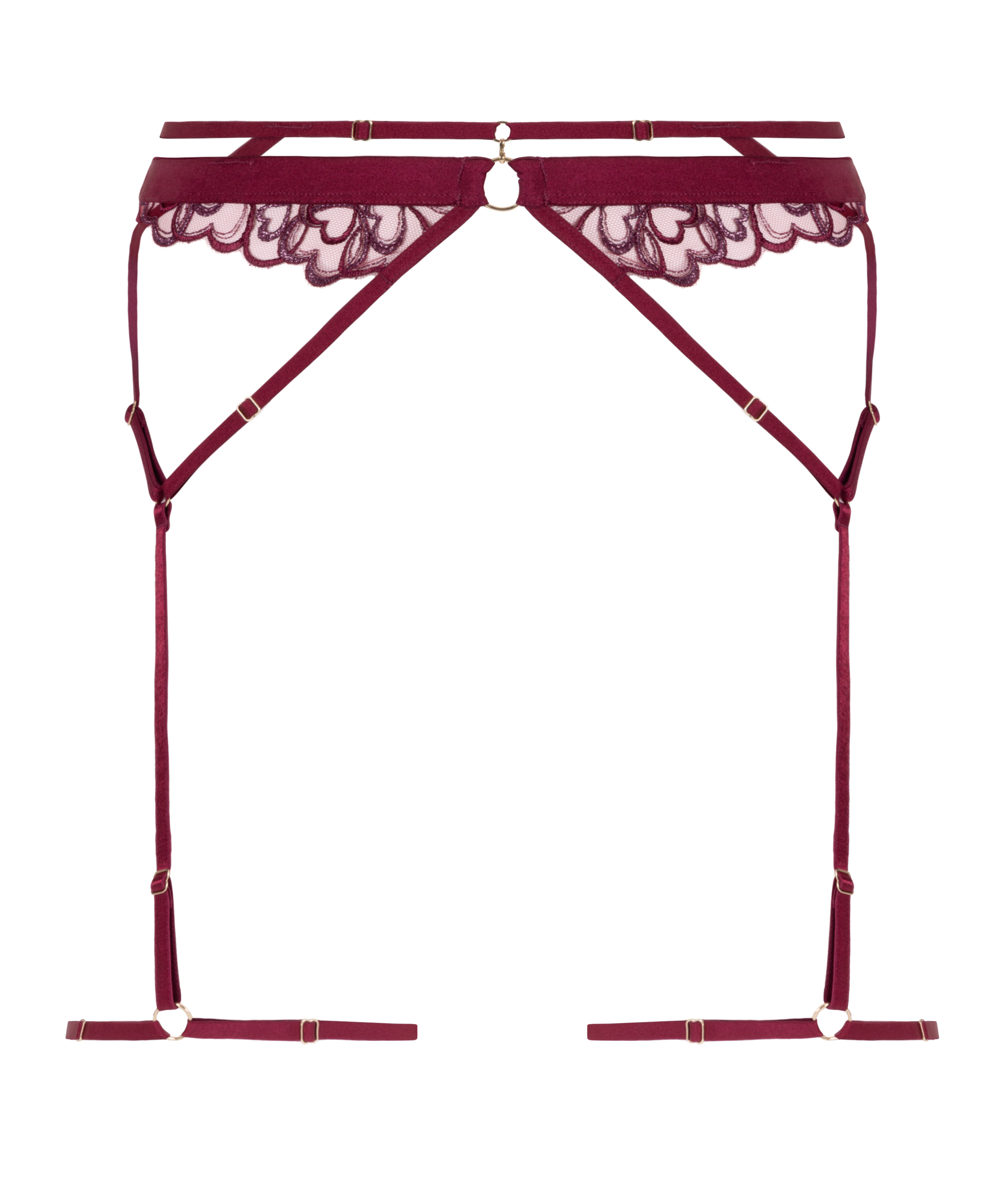 Strømpeholdere Scarlett, Rød, main