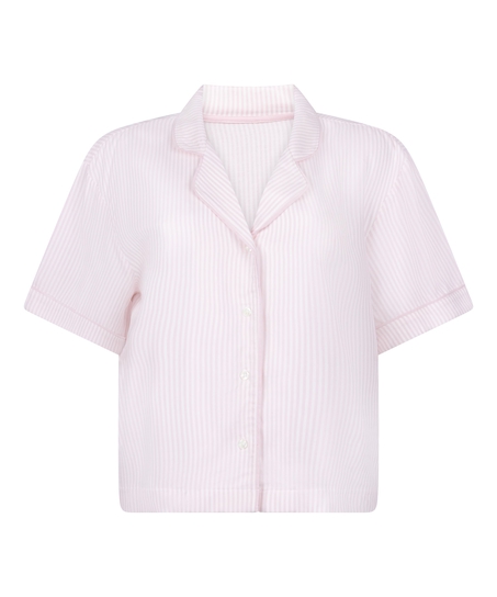 Pyjamasjakke med korte ermer, Rosa