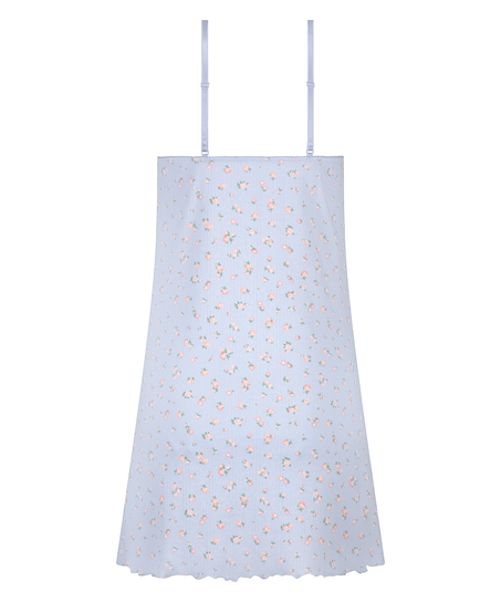 Slipdress Pointelle, Blå