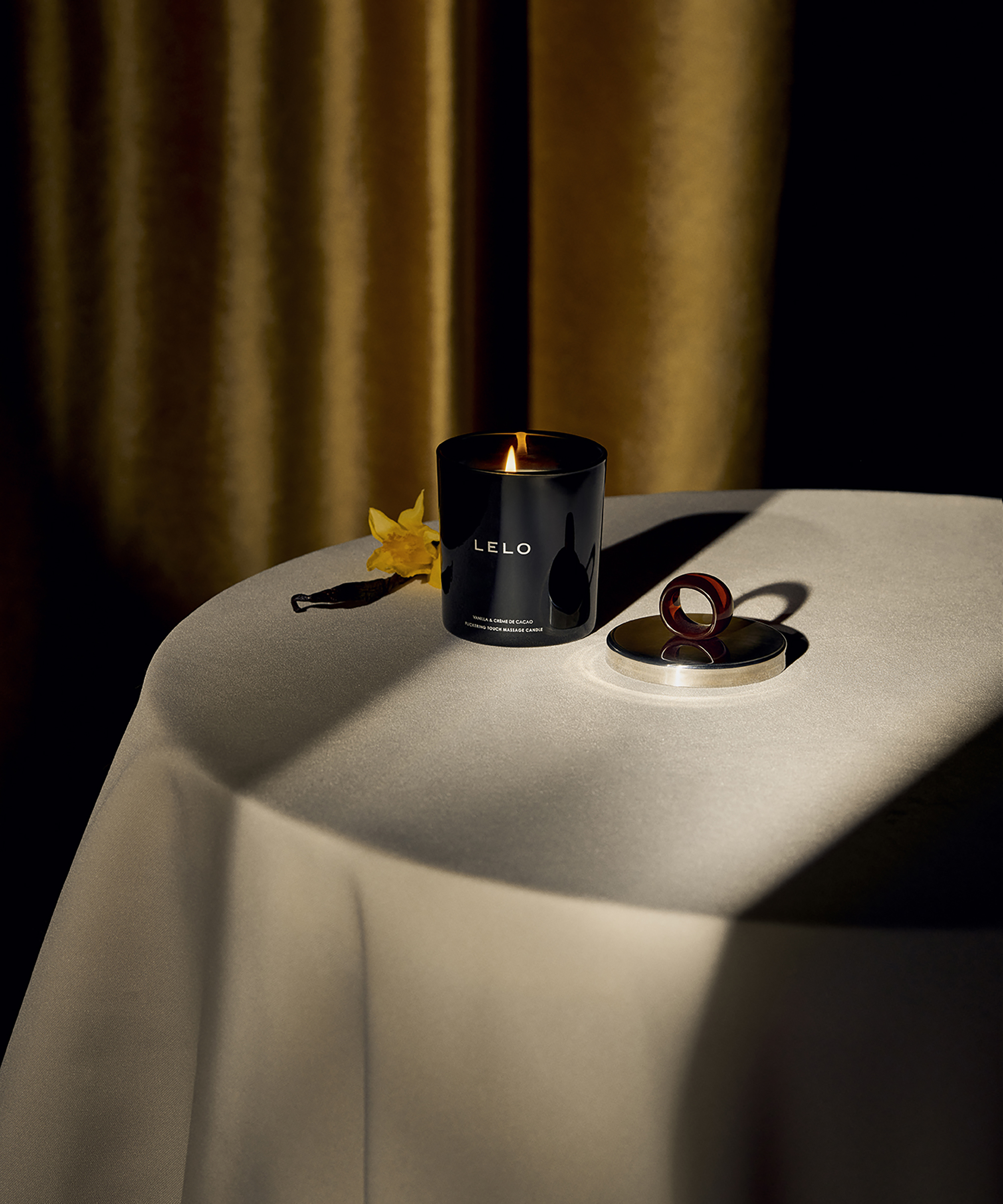 LELO Massasjelys Vanilje & kakaokrem, Brun, main