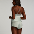 Pyjamasshorts i sateng Marcela, Grønn