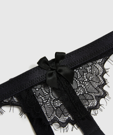 Strømpeholdere, Svart