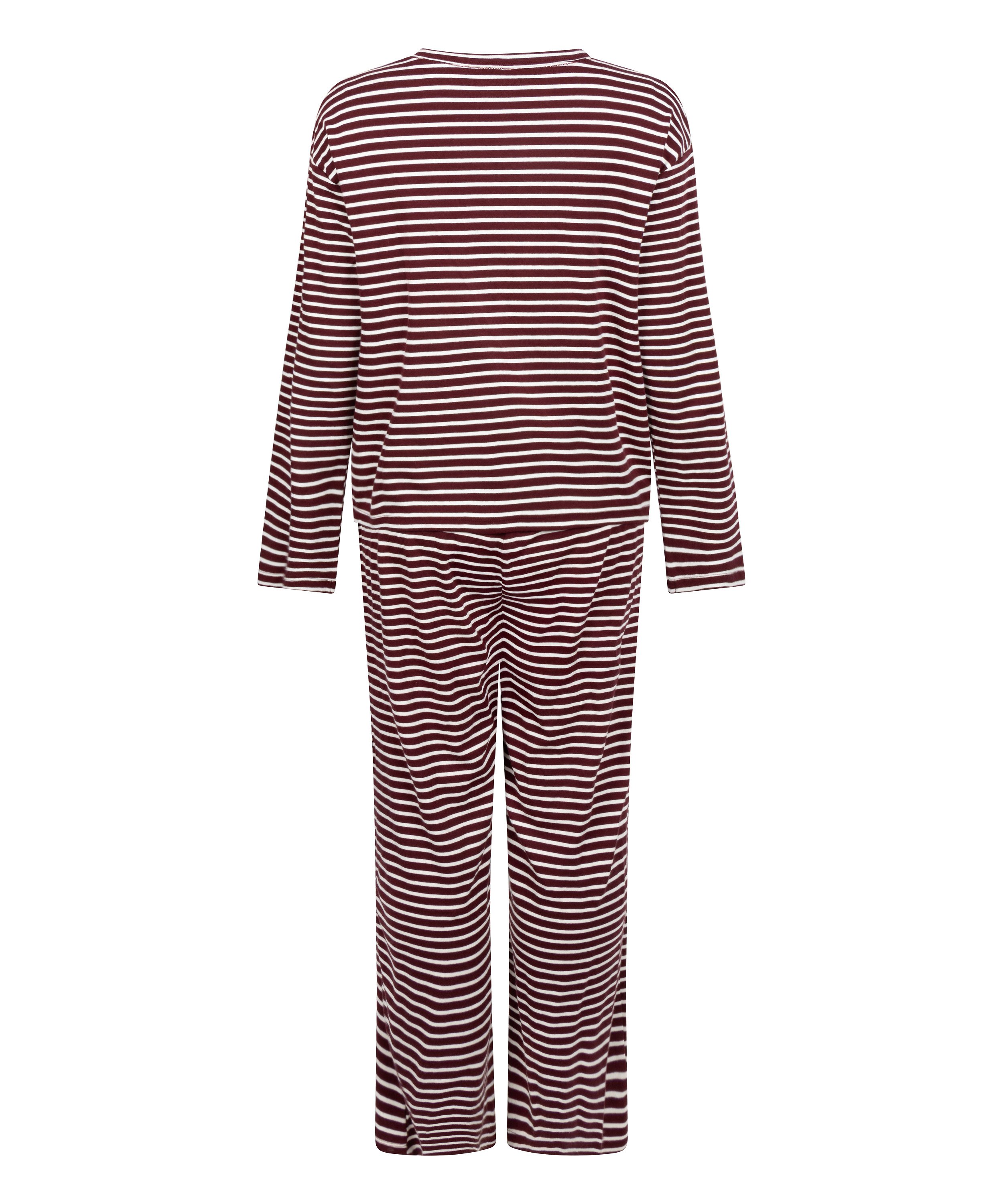 Pyjamasett i bomullsjersey, Lilla, main