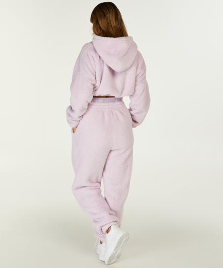 Boyfriend Sweet One fluffy joggebukse, Lilla