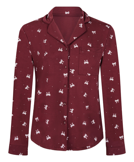 Essential langermet jakke i jerseystoff, Lilla