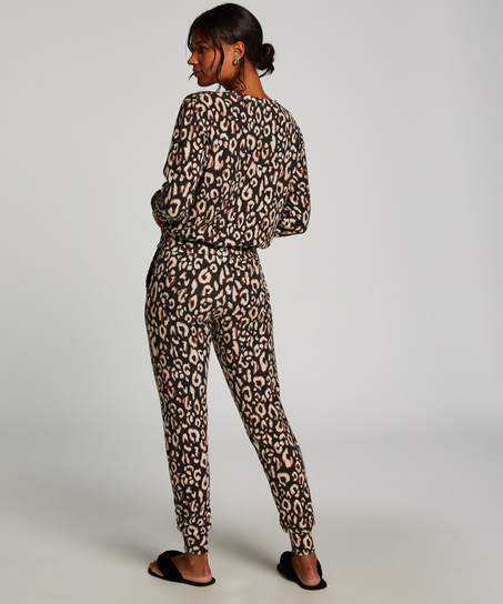 Pysjamatopp Jersey, Svart