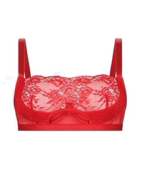 Elissa uvattert BH med bøyle, Rød