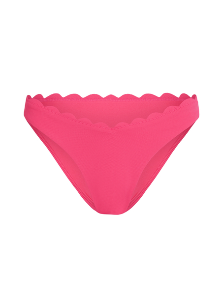 Høykuttet Bikini Underdel Scallop, Rosa