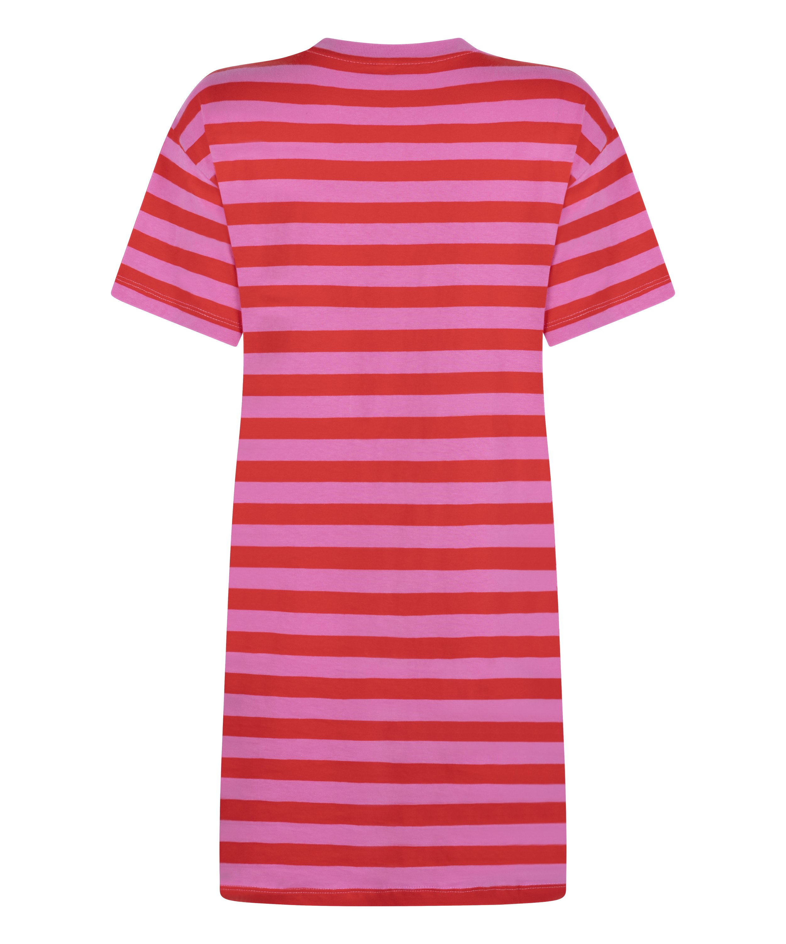 Nattskjorte med rund hals, Rosa, main