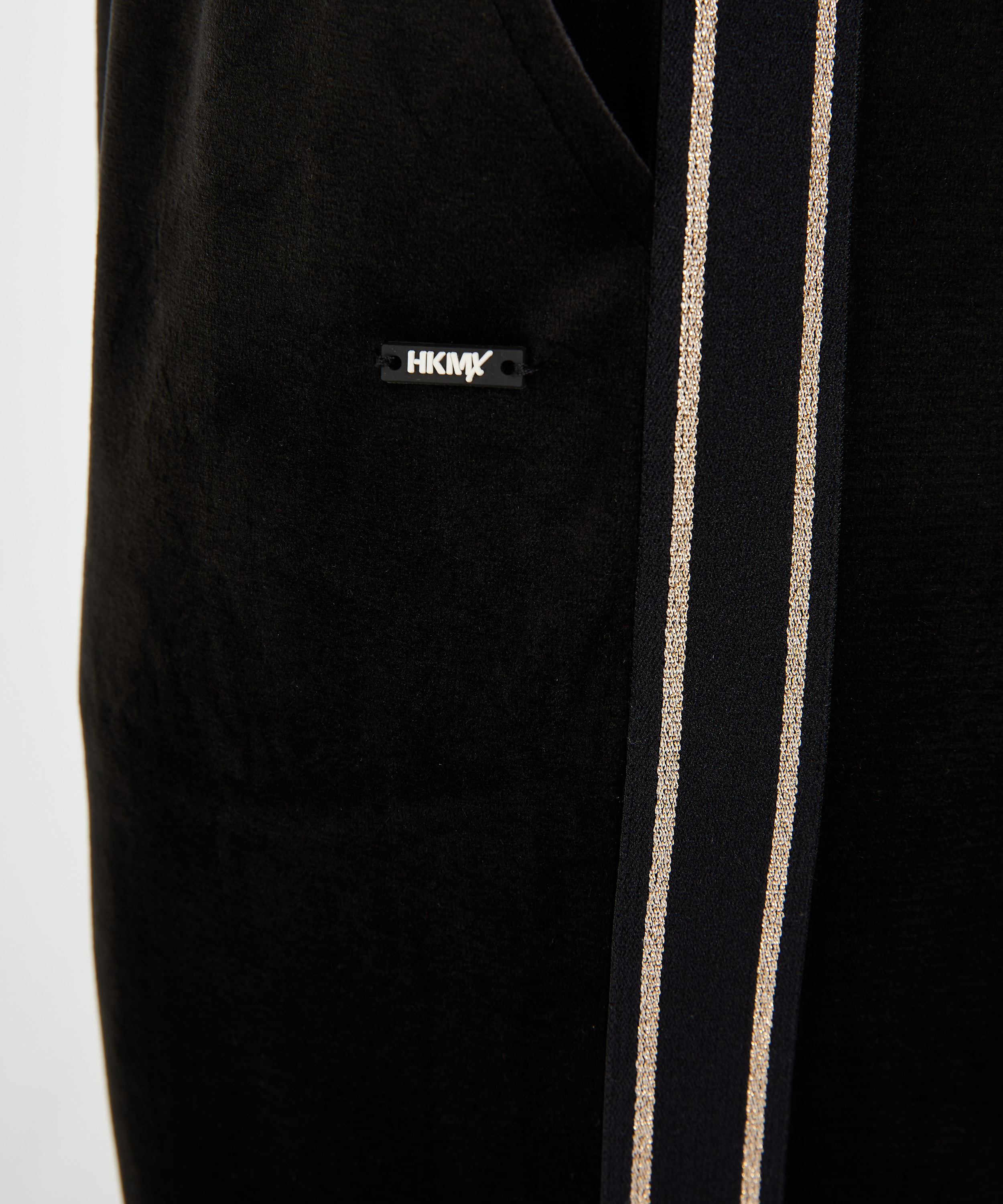 HKMX Velours sportsbukse, Svart, main