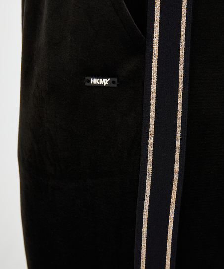 HKMX Velours sportsbukse, Svart