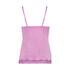 Cami-topp Velours Lace, Rosa