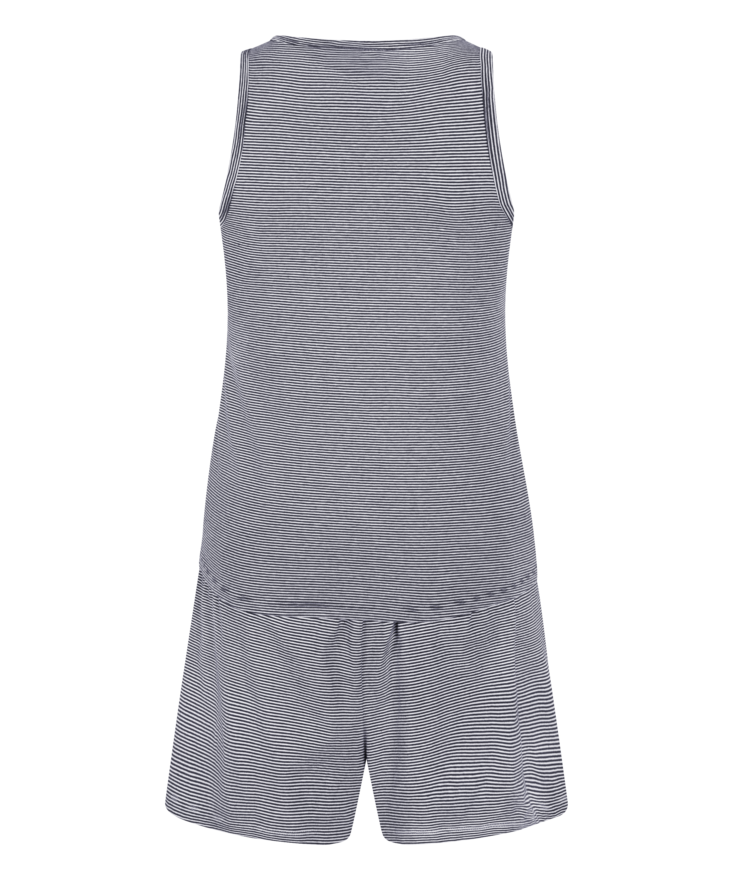 Pyjamasett med Singlet i Jersey, Blå, main