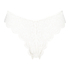 Slip brésilien jambe haute, Hvit