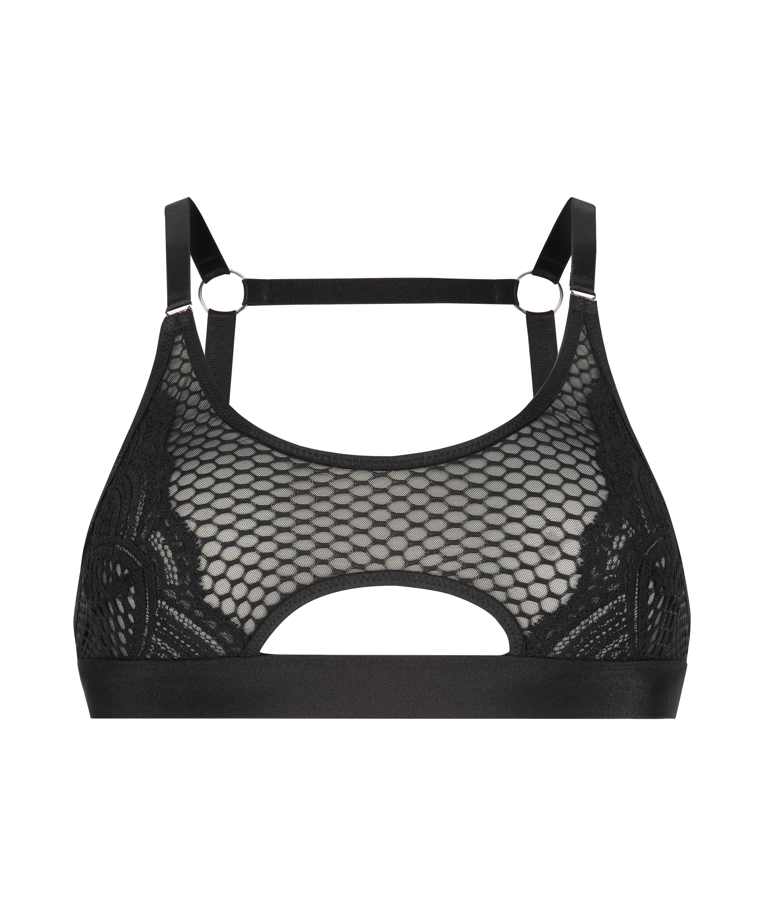 Duckie Bralette, Svart, main