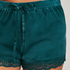 Velvet lace shorts, Blå