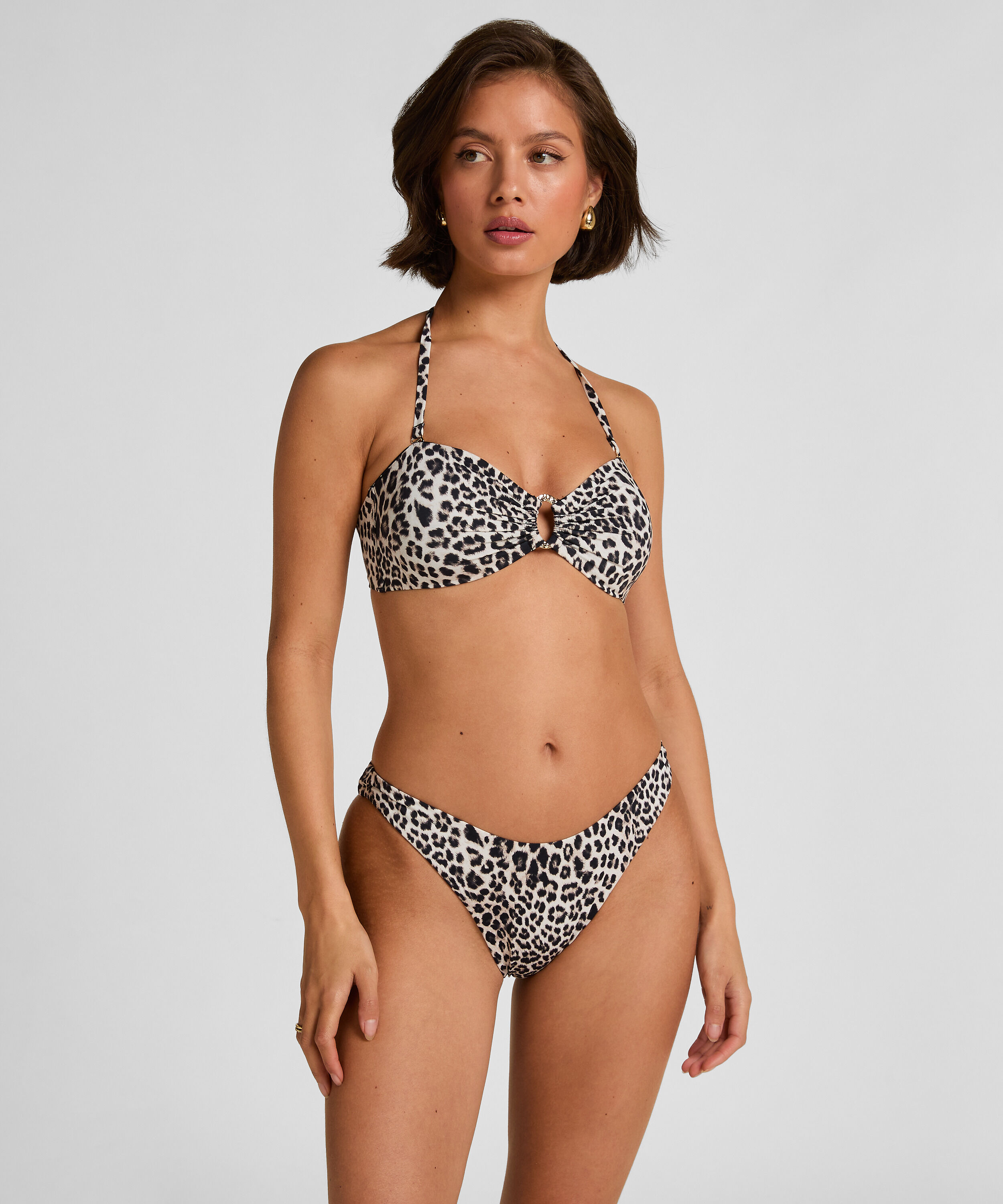 Highleg Bikinibukse Leopard