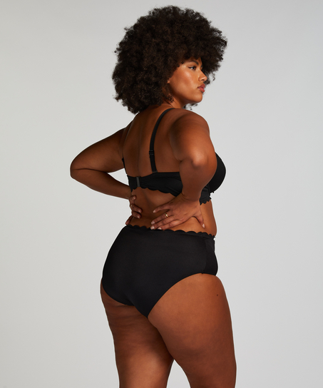 Rio Bikini Underdel Scallop, Svart