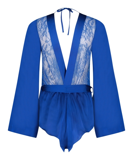 Satin Playsuit Rylie, Bl&aring;