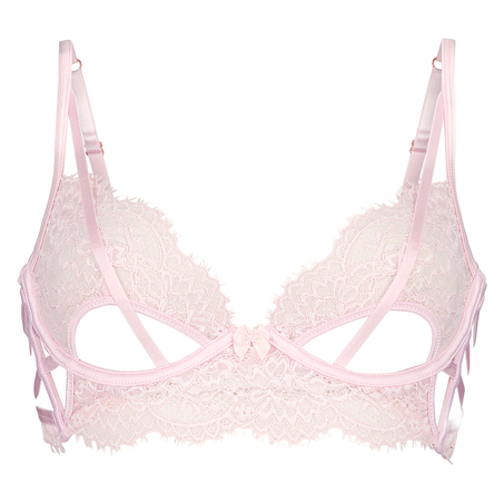 Eve upolstret longline-BH med spiler, Rosa