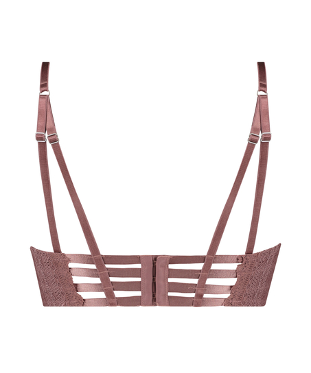 Chynna Longline polstret pushup-BH med spiler, Lilla