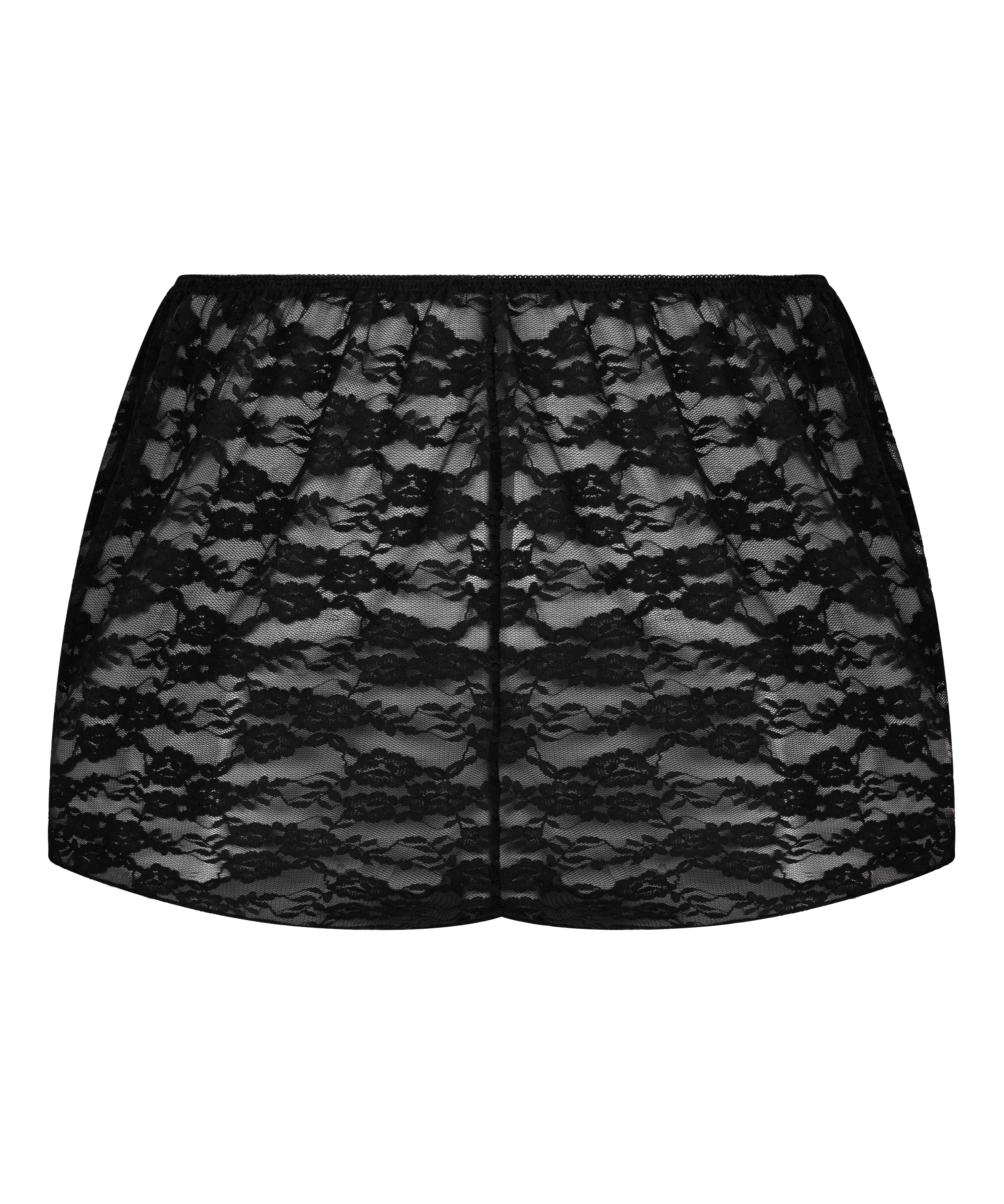 Short Allover Lace, Svart, main