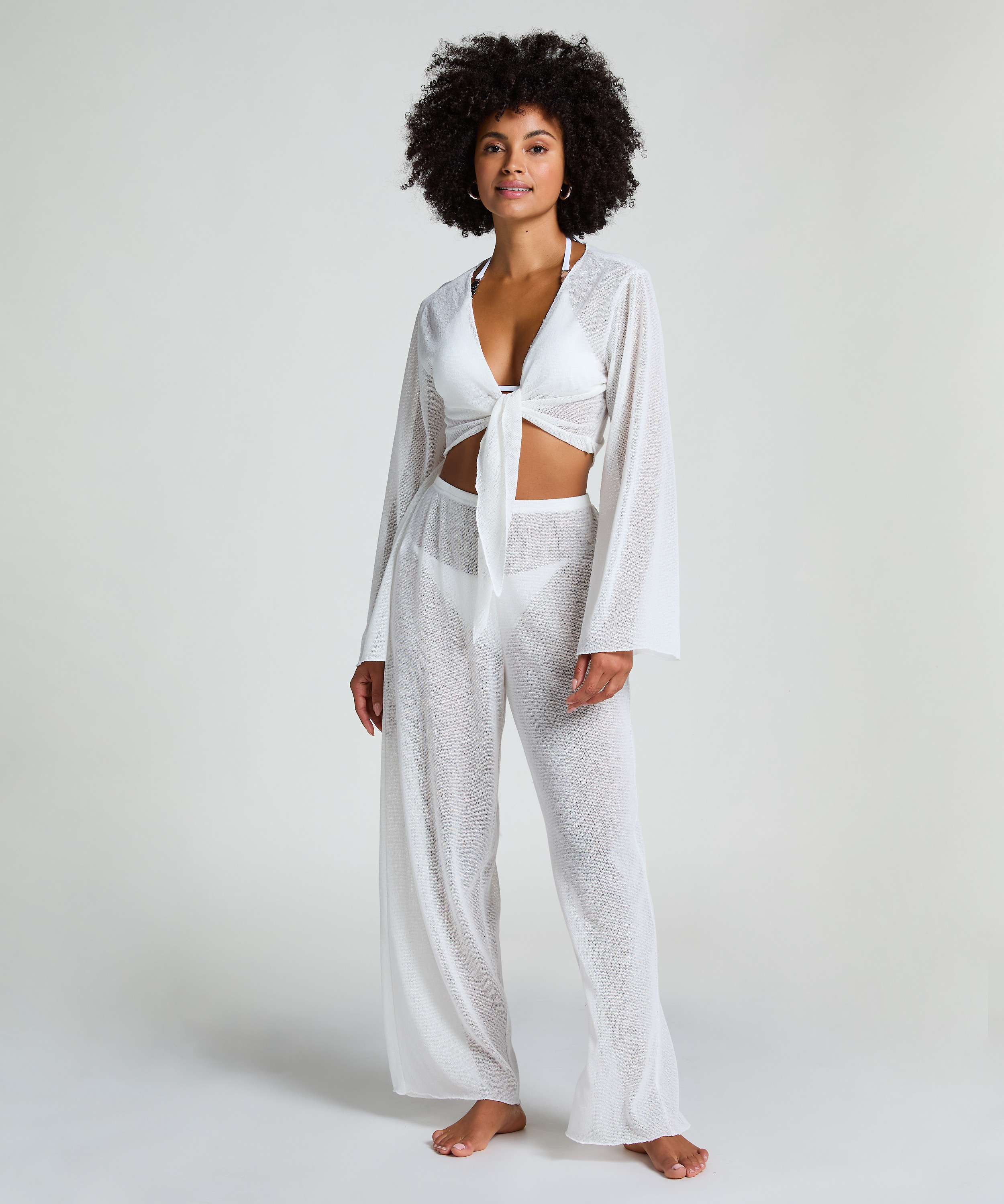 Strand Strikketopp, Hvit, main