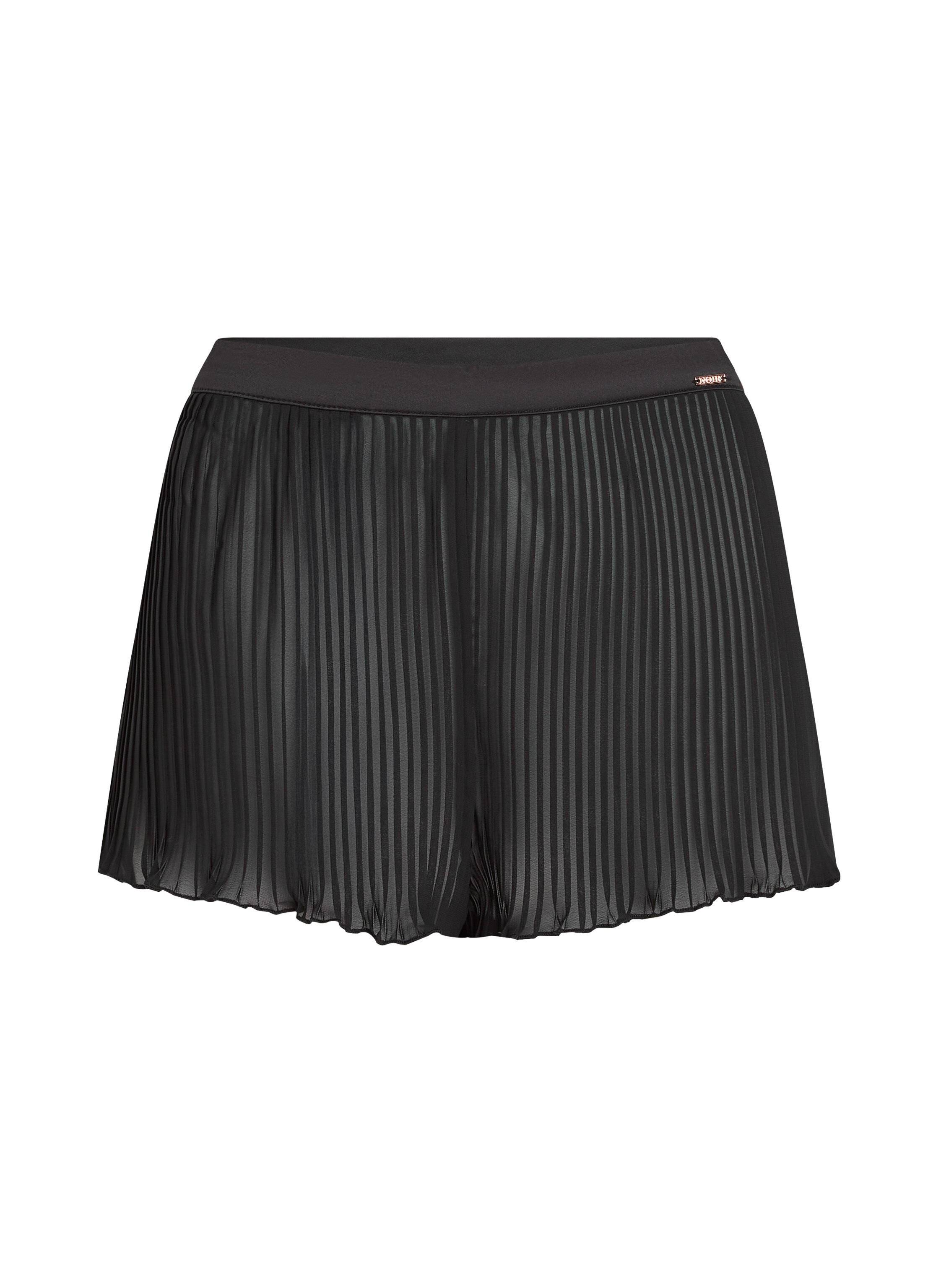 Plisse Short, Svart