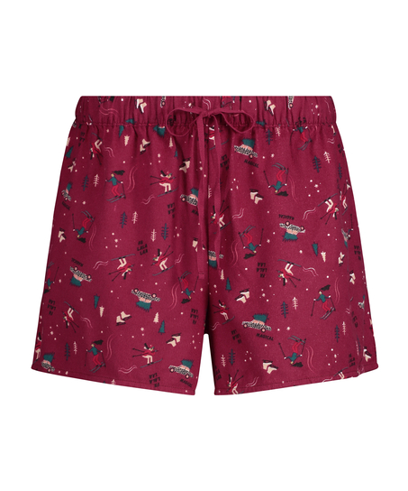 Twill shorts, Rød