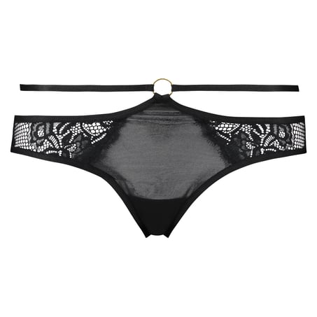 Jenny brasiliansk &aring;pen bakside, Svart