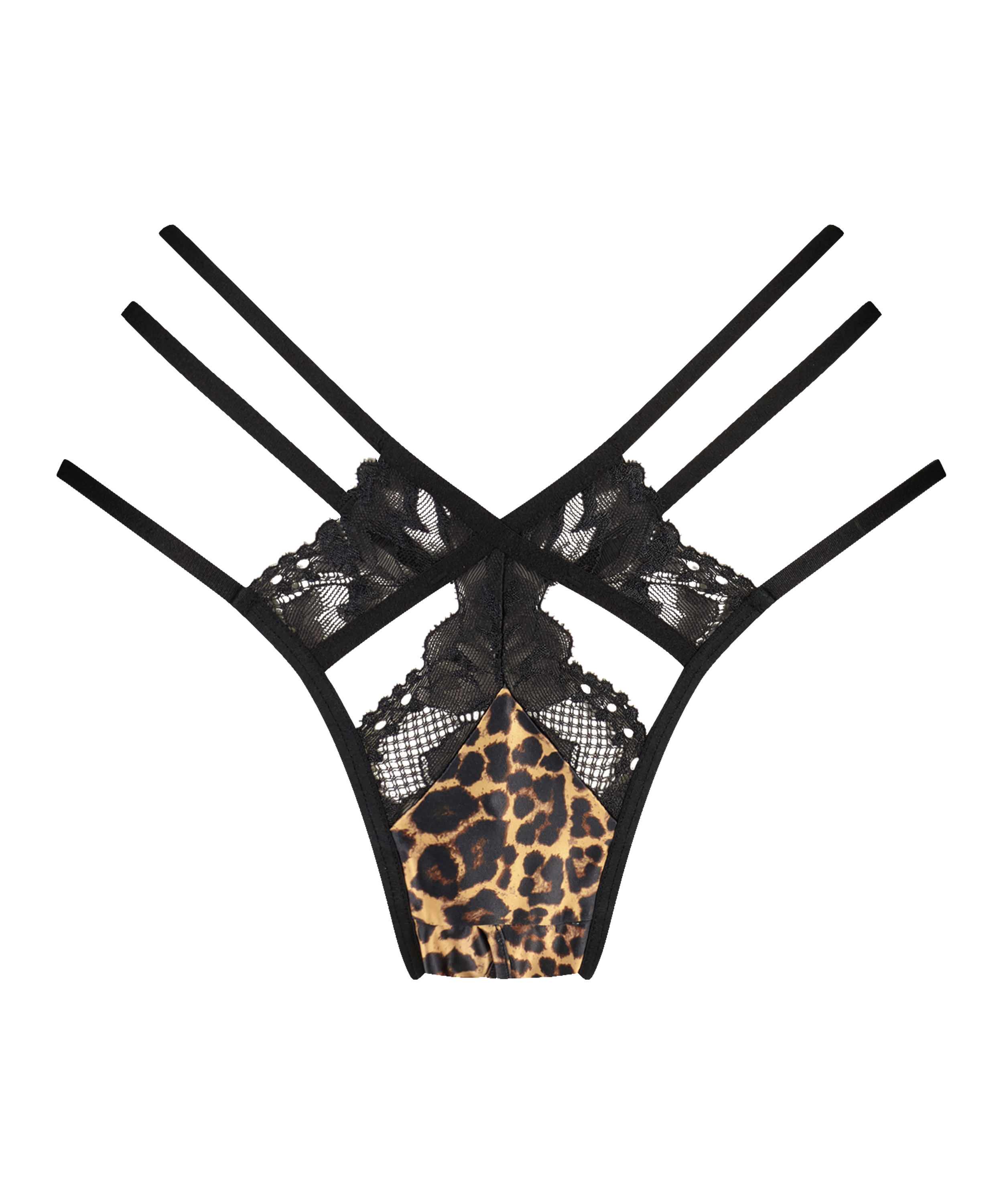 Braziliansk truse &aring;pent skritt Ellie, Svart, main