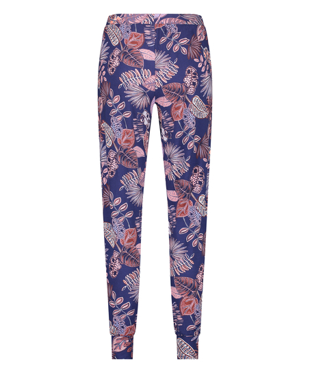 Petite Jersey pysjamasbukse, Bl&aring;